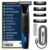 MENHOOD ProBlade 3-in-1 Hybrid Beard Trimmer Shaver for Men Trim Style Shave Adaptive Flex Neck 120 Min Runtime USB-C LED Indicator Dual Protection Waterproof Multi-Comb