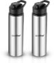 Greenchef 900 ml Steel Bottle(Pack of 2, Silver)