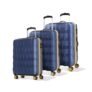 Aristocrat Comet Set of 3 (Cabin+Medium+Large) Hard Case Trolley Bags, Blue