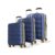 Aristocrat Comet Set of 3 (Cabin+Medium+Large) Hard Case Trolley Bags, Blue
