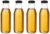 Amazon Brand – Solimo Glass Bottle with Airtight Cap (Transparent, 500 ml) – Set of 4