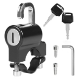 Pitrukrupa Enterprise Metal Universal Motorcycle Helmet Lock for Bike Handle Â– Anti-Theft Fixed Security Lock with 2 Keys Â– Multi-Function Electric Helmet Lock for Bicycles, Scooters & Motorcycles