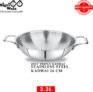 Sigri-wala Cook Healthy 26 Kadhai 26 cm diameter 3.3 L capacity(Triply, Induction Bottom)