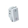 Wipro Northwest Nowa 6A Bell Push With Indicator, White (pack of 20)