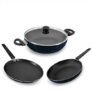 Butterfly Rapid Kcp3 Pcs Set Non Stick Cookware, Blue