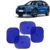 KINGSWAY Car Window Curtain Sticky Sun Shades Compatible with BMW X1, (Year 2015 Onwards), Universal Fit Sunshades for Side Window, Rear Window, Blue Color, 4 Pieces