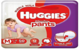 Huggies Wonder Pants Diapers Medium Size ( M 50 Pack of 1 ) ( 50 Pieces ) – M(50 Pieces)