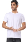 London Hills Men T-Shirt || Tshirt for Men || Plain T Shirt (Pack of 1) White