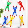 AKSHRESH HOMES Wall Climbing Sticky Man Action Figures, 5 Pcs Pack Flexible Throwing Toy Set with Red Grip Balls, Random Colour Climber Men Party Return Gifts for Kids Indoor Play