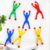 AKSHRESH HOMES Wall Climbing Sticky Man Action Figures, 5 Pcs Pack Flexible Throwing Toy Set with Red Grip Balls, Random Colour Climber Men Party Return Gifts for Kids Indoor Play