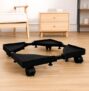 Adjustable Top Load Washing Machine Stand, Refrigerator Trolley or Fridge Stand Washing Machine Trolley Capacity 140 Kg Min-16.5X19.5 Max-25.5X32 (Black)