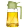 XL Kitchen Oil Sprayer for Cooking, 500ml Glass Oil Dispenser Bottle Spray/Mister, Refillable Food Grade Oil Vinegar Spritzer Sprayer for Air Fryer, Salad, Baking, Grilling, Frying (multicolor)