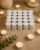Homesake® Tea Light Candles Pack of 50, Unscented Long Burning Smokeless White Wax Candles, Diwali Decoration for Home, Home Décor, Candle Holders, Spa, Meditation & Romantic Diwali Lights