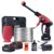 AGARO Marvel Cordless High Pressure Washer Gun, Premium Build Car Washer, 24V Rechargeable Battery (2 x 1500mAh), 110–240V, 10 Bar, Car, Bike & Home Cleaning, 6-in-1 Adjustable Nozzle, 5M Hose Pipe