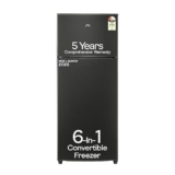 Godrej 272L 2 Star| 5 Years Comprehensive Warranty| New Launch| 6-in-1 Freezer Convertible| 95%+ Food Surface Disinfection| Frost Free Refrigerator (RF EON 294BN RCIF GP ST, Graphite Steel)