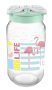 Signoraware Glass Jar With Handle, 1 Litre, Multicolor