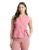 Symbol Premium Women’s Solid Sleeveless Wrap Top (Regular Fit | Desk-to-Dinner) (Available in Plus Sizes) (SBP-SS24-WTOP-205_Pink_S)
