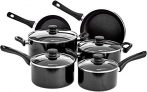 Amazonbasics 6 Piece Non Stick Induction Cookware Set, With Lids