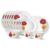 Larah by Borosil Zinnia Fluted Series Opalware Dinner Set | 21 Pieces for Family of 6 | Microwave & Dishwasher Safe | Bone-Ash Free | Crockery Set for Dining & Gifting | Plates & Bowls | White