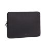 RivaCase Suzuka 7704 Laptop Sleeve 13.3-inch Protective Sleek, Slim-line and Elegant Sleeve Water-Resistant Material for Urban Professionals and Students FITS MacBook PRO 14 Black