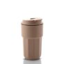 Asian Plastowares Java Mug 350ml Insulated Coffee & Tea Cup | Seen on Farah Khan Show! | Thermoware Spill-Proof Travel Mug | Rose Beige Christmas Gift & Winter Essential
