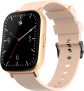 Zebronics Zeb-Fit5220Ch Smart Fitness Watch, 2.5D Curved Glass 4.4Cm Large Square Display, Metal Body, Dual Menu Ui, 7-Day Data Storage, 8 Sports Mode, Spo2, Bp & Hr Monitor, (Gold)