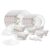 Larah by Borosil 35 Pieces Red Bud Opalware Dinner Set for Family of 6 | Microwave & Dishwasher Safe Silk Series Crockery for Dining & Gifting, Bone Ash Free Plates & Bowls