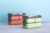 Dimazofly Double Decker Plastic Lunch Box | 3 Detachable Compartments, 2 Spoons & Stylish Lid | BPA-Free & Airtight (Orange, Light Green)