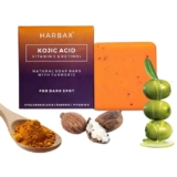 HARBAX SOAP Kojic Acid Soap (Pack of 1 (100 Grm)) for Hyperpigmentation – with Glutathione, Collagen & Vitamin C – Natural Soap Bars with Turmeric – Original Japanese Complex for Dark Spot Correction