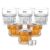 Treo by Milton Empress Whiskey Glass Set of 6, 255 ml Each I Crystal Clear Glass I Classic Design I Tumbler for Whiskey, Bourbon, Scotch & Cocktails