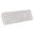 iGear ClearKey Wireless Keyboard, Transparent Keycaps, RGB Backlight 14 Modes, Tri-Mode BT + 2.4GHz + Wired, 3-Device Switching, 2000mAh, Type-C, Windows/Mac/iOS/Android (White)