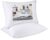 9villa Hollow Fiber Sleeping Pillow 41X61 CM (16X24 inch) Satin Strpe White Fabric Microfiber Pillow Pack/Set of 2