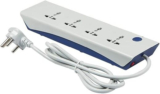 HAVELLS Spikestar Spikegaurd ( 2 mtr) 4  Socket Extension Boards(White, 1 m)