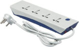 HAVELLS Spikestar Spikegaurd ( 2 mtr) 4  Socket Extension Boards(White, 1 m)
