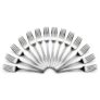 Mumma’s LIFE Stainless Steel Dinner Forks Set for Home & Kitchen | 12 cm Fruit Forks with Mirror Finish | Rust Resistant, Silver Cutlery for Fruits, Desserts, Snacks & Dining Table | Set of 12Piece