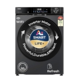 Haier 9 Kg, 5 Star, AI Smart LIFE+, Hygienic Care, ABT, 525 mm Super Drum, Refresh, Direct Motion Motor, WiFi enabled, Fully Automatic Front Load Washer (EFL90-IM14F5ES8U1 | Dark Jade Silver)