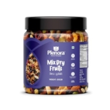 Plenora Mix Dry Fruits Mix Dry Fruits and Nuts 250 gm [Almonds, Pumpkin, Cashew, Sunflower, Cherry, Dry Dates, Carranberry, Kishmish, Apricot, Black Raisins] Healthy Dry Fruits & Nuts [Jar Pack]