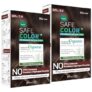 Vegetal Safe Color Dark Brown 3.0, 70ml. (Pack of 2) Permanent Gel Hair Colour, Organic Herbs Blend, Chemical-Free, 100% Grey Coverage