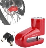 Eliane Disc Lock Motorcycle Brake Anti-Theft Waterproof for Motorcycles Bike Scooter Stainless Steel Heavy Duty Painted Finish Anti Theft 7mm Pin Wheel Locking Security Bike Accessories (Random-1Pcs)