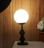 tu casa Metal Table Lamps with Glass Shade for Home Décor, Bedrooms, Living Room, Gifting, Diwali Decoration, Dining Space, Study Room, Restaurants (Height: – 13.4″) – Bulb not Included
