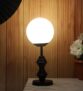 tu casa Metal Table Lamps with Glass Shade for Home Décor, Bedrooms, Living Room, Gifting, Diwali Decoration, Dining Space, Study Room, Restaurants (Height: – 13.4″) – Bulb not Included