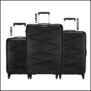 Kamiliant By American Tourister Triprism Spinner 3Pc Set Black Cabin & Check-In Set – 30 Inch