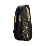 Silver`s Phantom Badminton Kit-Bag (Black)|Double Zipper|Bag with Front Zipper Pocket, Polyester