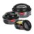 Milton Ernesto Inner Stainless Steel Jr. Casserole Set of 3 (390,720 and 1320 ml), Grey | Easy to Carry | Serving | Stackable