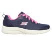 Skechers Womens Dynamight 2 Navy Hot Pink Casual Sneakers