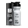 Bombay Shaving Co Charcoal Shaving Foam, 266 Ml (33% Extra) With Activated Charcoal & Moroccan Argan Oil With Sipper Bottle