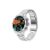 GIZMORE IKON Luxe 3.93cm (1.55) FHD Display | AOD with 600 NITS I Active Crown & 3 Buttons Control | IP68 | Zinc Alloy Metal Body | 15 Days Battery & 120 Sport Modes I BT Calling Smartwatch (Silver)