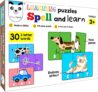 Play Panda Spell & Learn Type 3 – 90 Piece Spelling Puzzle – Learn To Spell 30 Three Letter Words – Beautiful Colourful Pictures (Age 3+)