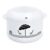 CELLO Plastic Chef Casserole (White, 2 Liter, 1 Piece Chef Casserole)