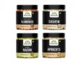 Nature Prime Fresh And Healthy Premium Raw Nuts Dry Fruits Combo Pack Of Almond, Cashew, Raisin, Apricot Jar Pack (200G * 4) 800G